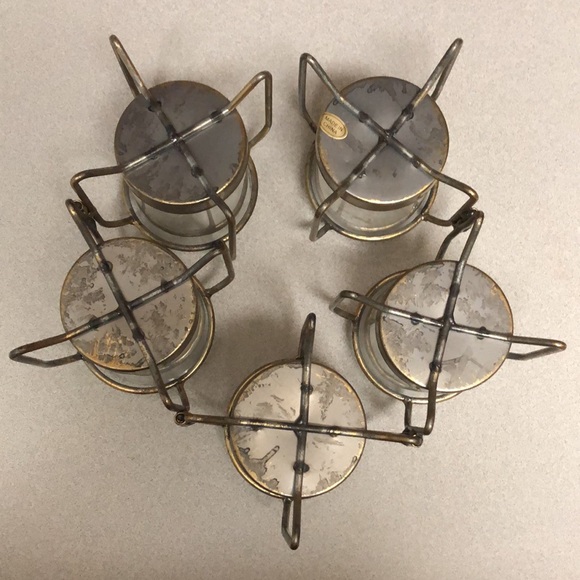 🖤Vintage MCM Mid Century Modern Movable Brass Glass Votive Holder Home Goods🖤 - Picture 7 of 7